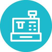 Cashier Machine Vector Icon