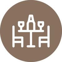 Dinner Table Vector Icon