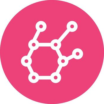 icono de vector de molécula