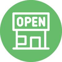 Open Shop Vector Icon