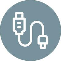 USB Cable Vector Icon