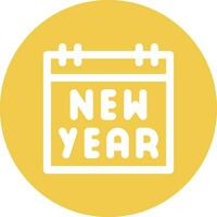 New Year Calendar Vector Icon