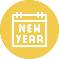 New Year Calendar Vector Icon