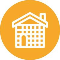 Brick House Vector Icon