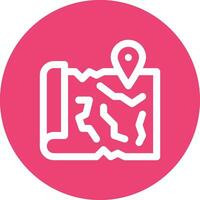 Treasure Map Vector Icon