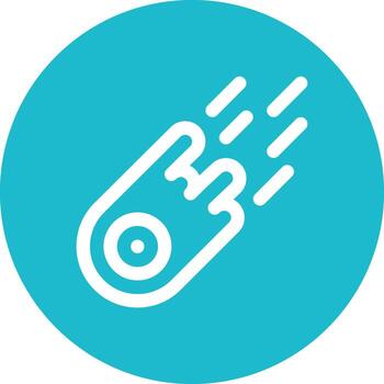 icono de vector de cometa
