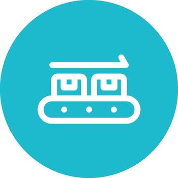 Sorting Machine Vector Icon