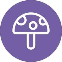 Spring Mushroom Vector Icon