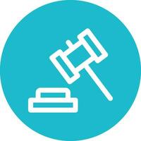 Judge Hammer Vector Icon