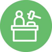Judge Vector Icon