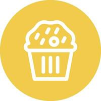 icono de vector de muffin