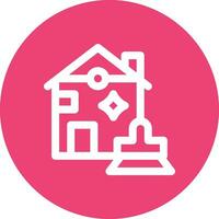 Clean House Vector Icon