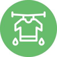 Drying Clothes Vector Icon