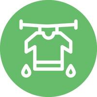 Drying Clothes Vector Icon