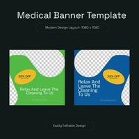 Medical Service Social Media Post banner vector