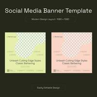 Modern Pet adoption care service promotion social media promotion Instagram banner post design template vector