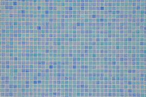 a blue and white mosaic tile wall photo