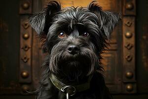 affenpinscher perrito. ai generativo Arte foto