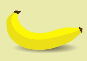 Bananas in flat style. Vector illustration isolated on yellow background.