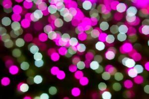 Blurred and bokeh of purple lightings pattern background. photo