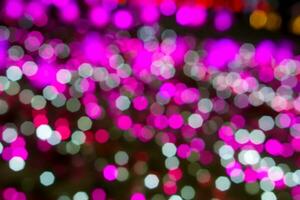 Blurred and bokeh of purple lightings pattern background. photo