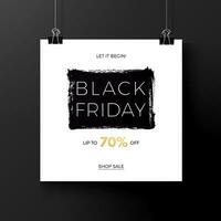 black friday poster template vector