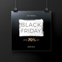 black friday poster template vector