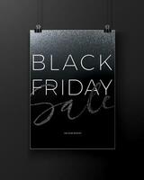 black friday poster template vector