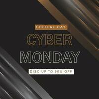 Cyber monday background. vector