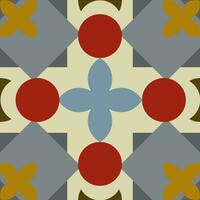 70's Retro Seamless Pattern. 60s and 70s Aesthetic Style. vector