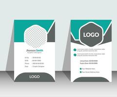 creative modern id card design or template Print design vector