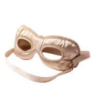 Beige sleeping mask on transparent background, created with generative AI png