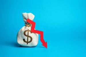 Costs and losses in dollars savings. Expenditures, liabilities, and financial setbacks. Use of financial management skills and strategic planning. photo