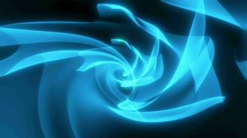 Abstract futuristic background made of blue glowing energy waves and hi-tech magic lines video