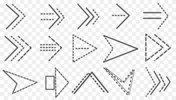 Arrows big black set icons. Arrow icon. Arrow vector collection. Arrow. Cursor. Modern simple arrows. Set of vector arrows of different shapes and sizes. Vector graphics. icons.