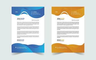 Corporate Modern And Professional Business Letterhead Design Template vector