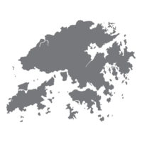 Hong Kong map. Map of Hong Kong in high details png