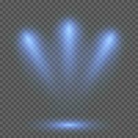 Lighting with spotlight illumination effects vector