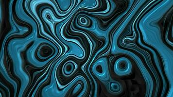 trippant bleu liquide mouvement marbre effet Contexte. plein HD et boucle fluide fractale abstrait mouvement Contexte animation. video