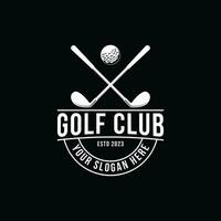 golf club logo vector diseño idea