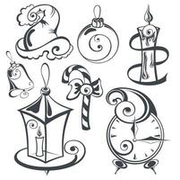Navidad símbolos para tu diseño vector