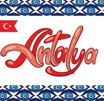 logo diseño con turkiye texto vector