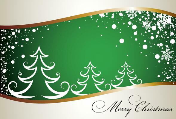 Christmas vector.  Illustration card. Cristmas tree