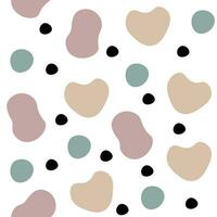 Grunge memphis seamless pattern with pastel colored drops. Scandinavian style wallpaper for textures. vector