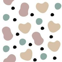 Grunge memphis seamless pattern with pastel colored drops. Scandinavian style wallpaper for textures. vector