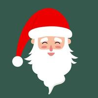 Happy Santa Claus vector flat character icon