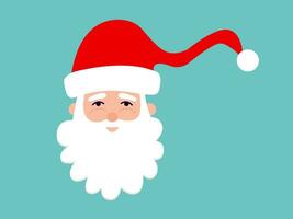 Flat style Santa Claus icon vector illustration