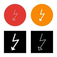 Unique Flash Vector Icon