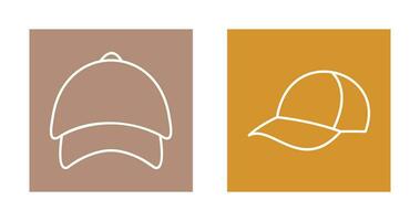 gorra y sombrero icono vector