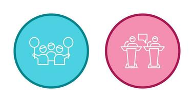 Protest and Debate Icon vector